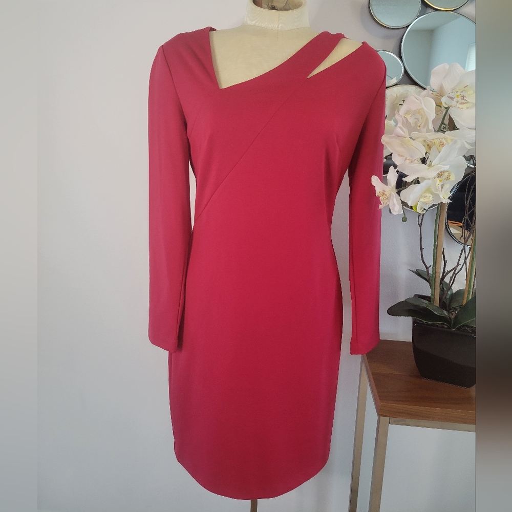 Red Sz M Asymmmetrical Dress